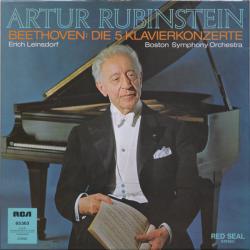BEETHOVEN, RUBINSTEIN Die 5 Klavierkonzerte LP-BOX 
