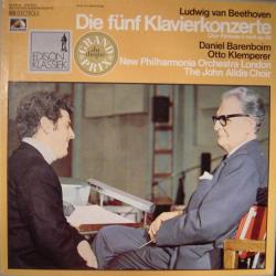 Beethoven - Daniel Barenboim - Otto Klemperer Die Fünf Klavierkonzerte / Chorfantasie C-moll Op. 80 LP-BOX 