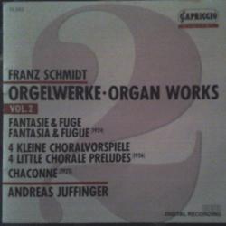 Schmidt - Andreas Juffinger Orgelwerke • Organ Works (Vol. 2) Фирменный CD 