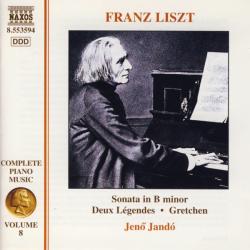 LISZT Complete Piano Music • Volume 8 - Sonata In B Minor • Deux Légends • Gretchen Фирменный CD 