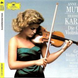 ANNE-SOPHIE MUTTER Mozart / Beethoven / Mendelssohn / Bruch / Brahms - Great Violin Concertos Фирменный CD 