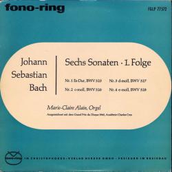 BACH Sechs Sonaten • 1. Folge Виниловая пластинка 