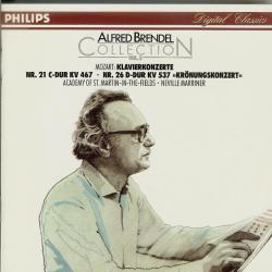 ALFRED BRENDEL - MOZART Klavierkonzerte Nr. 21 C-Dur KV 467 • Nr. 26 D-Dur KV 537 »Krönungskonzert« Фирменный CD 