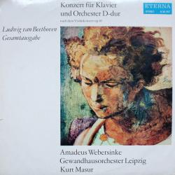 BEETHOVEN Konzert Für Klavier Und Orchester D-dur (Nach Dem Violinkonzert Op. 61) Виниловая пластинка 