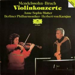 MENDELSSOHN   BRUCH   ANNE-SOPHIE MUTTER   HERBERT VON KARAJAN VIOLINKONZERTE Виниловая пластинка 