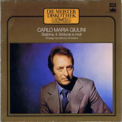 BRAHMS   CARLO MARIA GIULINI 4. Sinfonie E-moll Виниловая пластинка 