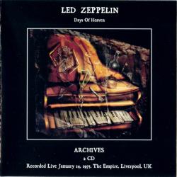 LED ZEPPELIN Days Of Heaven. Archives 1973. Recorded Live January 14, 1973. The Empire, Liverpool, UK Фирменный CD LED ZEPPELIN Days Of Heaven. Archives 1973. Recorded Live January 14, 1973. The Empire, Liverpool, UK Фирменный CD