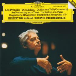HERBERT VON KARAJAN Les Preludes • Die Moldau • Guillaume Tell (Overture) • Aufforderung Zum Tanz = Invitation a la Valse • Ungarische Rhapsodie = Rhapsodie Hongroise No. 5 Фирменный CD 