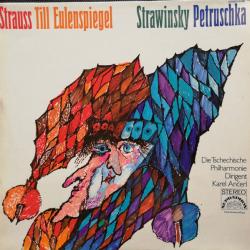 DIE TSCHECHISCHE PHILHARMONIE   KAREL ANCERL Strauss - Till Eulenspiegel - Strawinsky - Petruschka Виниловая пластинка 