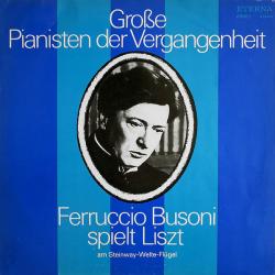 LISZT   FERRUCCIO BUSONI Ferruccio Busoni Spielt Liszt (Am Steinway-Welte-Flügel) Виниловая пластинка 