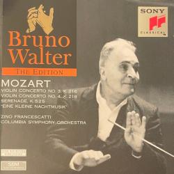 Mozart - Zino Francescatti, Bruno Walter Violin Concerto No. 3 In G Major, K. 216 / Violin Concerto No. 4 In D Major, K. 218 / "Eine Kleine Nacht Musik" Фирменный CD 