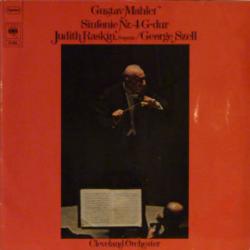 MAHLER   JUDITH RASKIN   GEORGE SZELL Sinfonie Nr. 4 G-Dur Виниловая пластинка 
