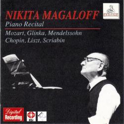Nikita Magaloff - Mozart, Glinka, Mendelssohn, Chopin, Liszt, Scriabin Piano Recital Фирменный CD 